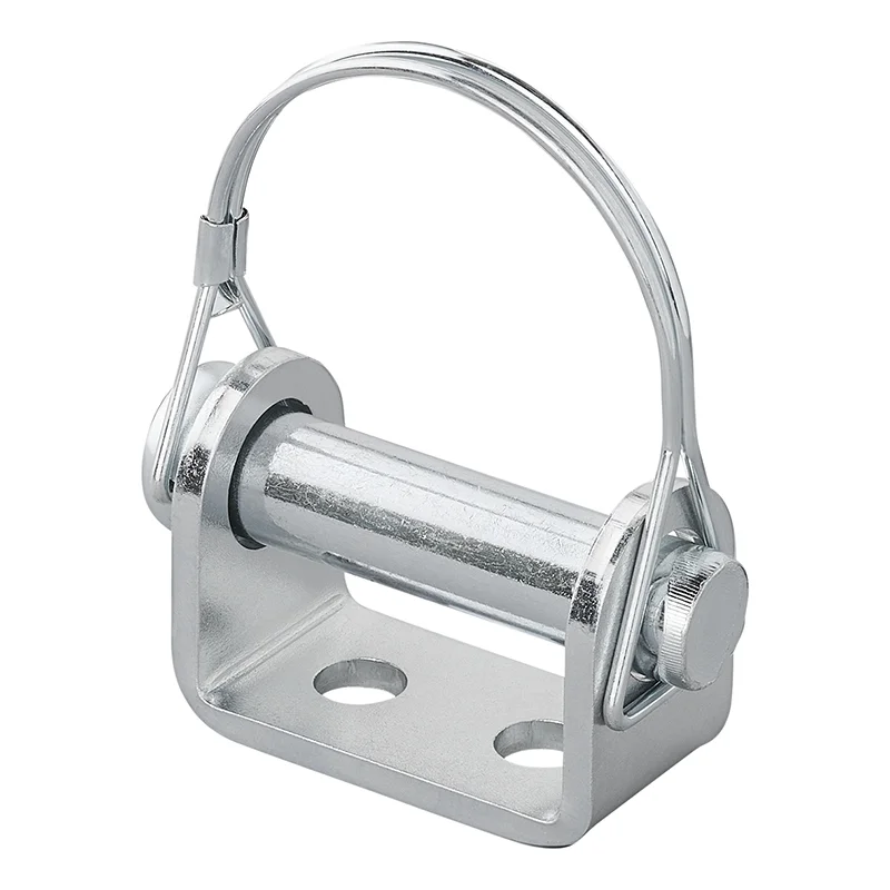 Soporte de bisagra 71 mm / Ø16 mm para portón trasero con pasador de seguridad y clip de retención