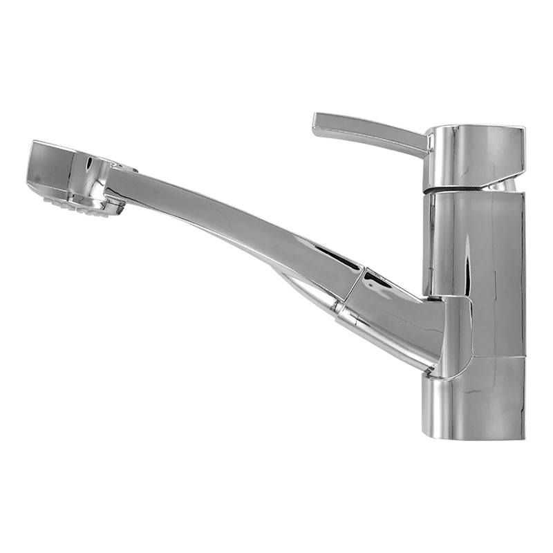 Robinet mélangeur Capri avec douchette extractible Piccina Ø33 mm chromé