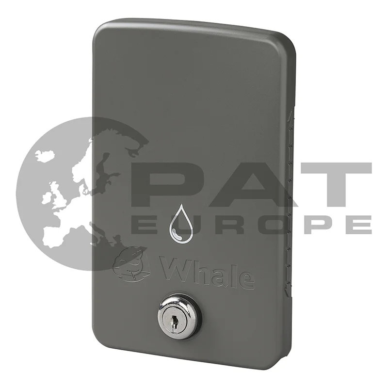 Whale Easi-Slide sliding cover for recessed housing Grey with lock