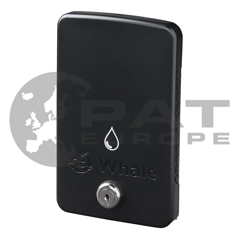 Whale Easi-Slide sliding cover for recessed housing Black with lock