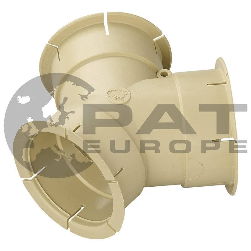 Whale air duct Y-piece 65 mm beige