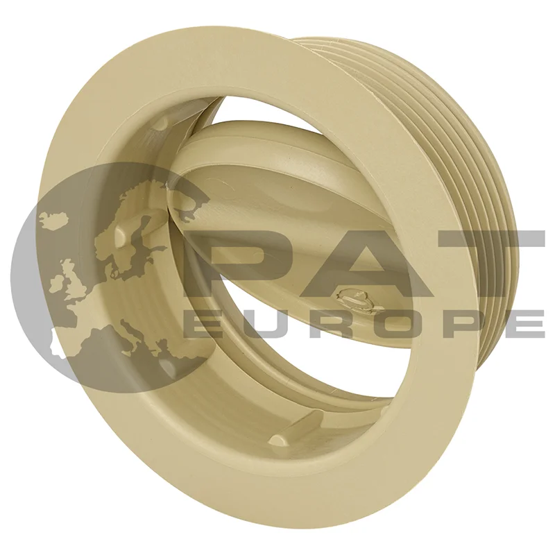 Whale Grille de ventilation réglable de gaine 65 mm beige