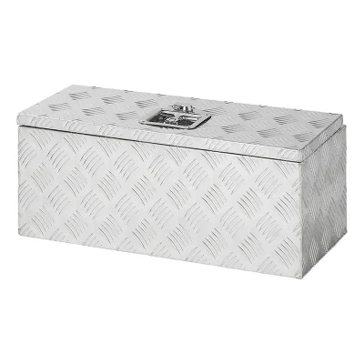 340102 - Cassetta porta attrezzi in alluminio per lato rimorchio 600 x 250 x 250 mm
