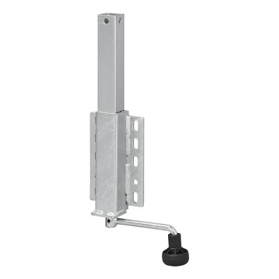 341524 - Supporto regolabile a manovella  per rimorchio barche, 40 x 40 mm,  385-535 mm, 200 kg