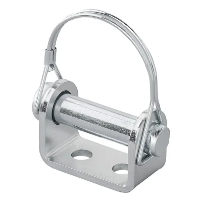 342044V01 - Supporto cerniera portellone posteriore 71 mm / Ø 16 mm con dado di bloccaggio e perno