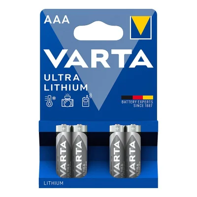 VA_LR03VALITHAAA -  Varta Baterie litowe Ultra AAA 4 szt w blistrze