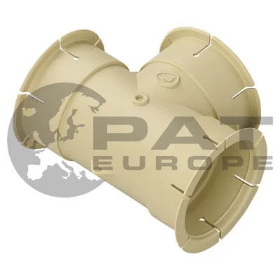 WHALE_DX6503B - Whale air duct T-piece 65 mm beige