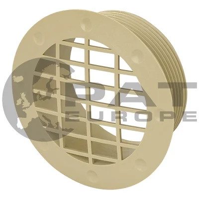 WHALE_DX6516B - Whale air duct fixed ventilation grille 65 mm beige